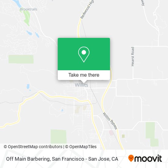 Off Main Barbering map