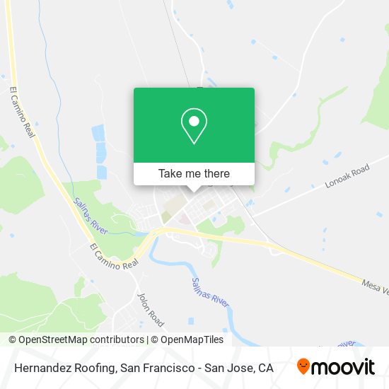 Hernandez Roofing map