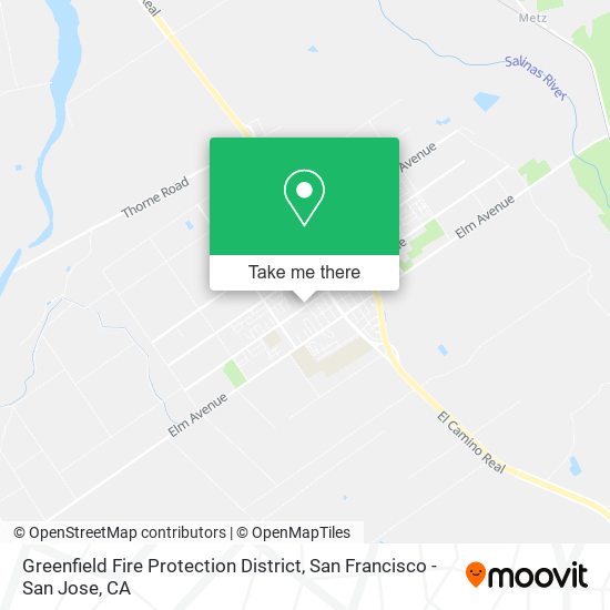 Mapa de Greenfield Fire Protection District