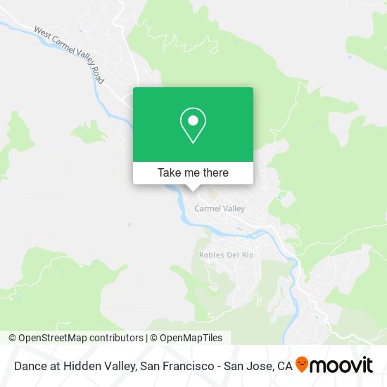 Mapa de Dance at Hidden Valley