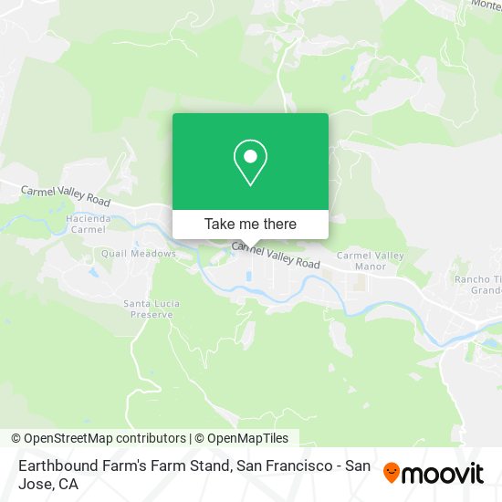 Earthbound Farm's Farm Stand map