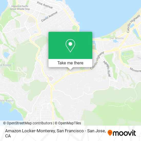 Amazon Locker-Monterey map