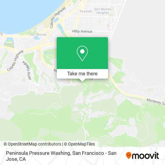 Peninsula Pressure Washing map