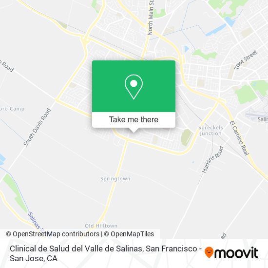 Clinical de Salud del Valle de Salinas map