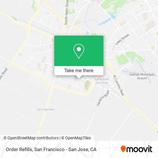 Mapa de Order Refills