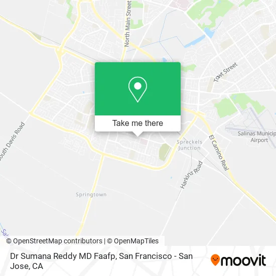 Dr Sumana Reddy MD Faafp map