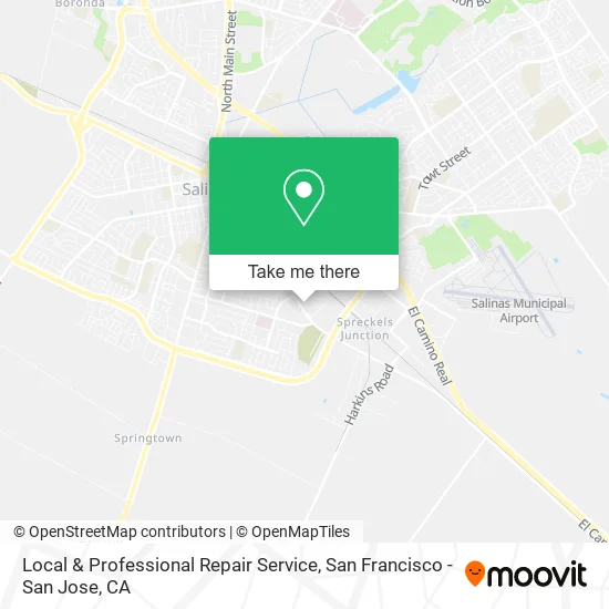 Local & Professional Repair Service map