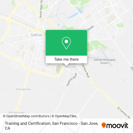 Training and Certification map