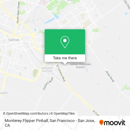 Monterey Flipper Pinball map