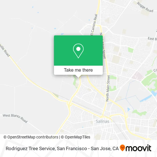 Rodriguez Tree Service map