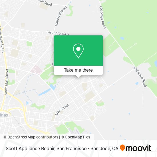 Scott Appliance Repair map