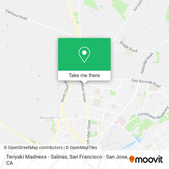 Teriyaki Madness - Salinas map