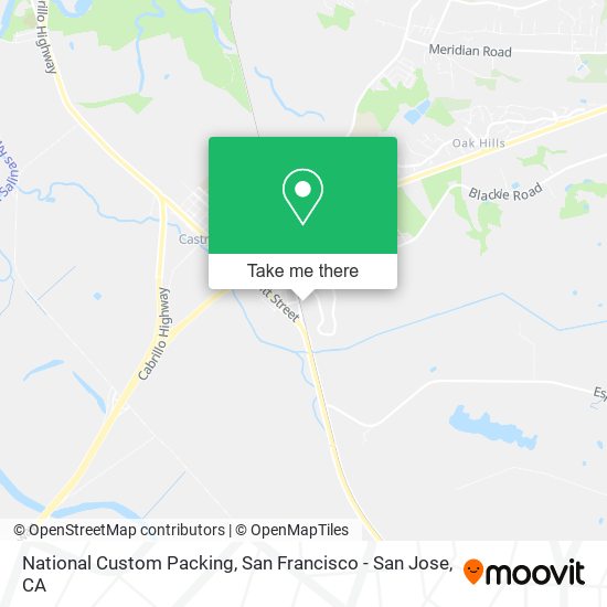 National Custom Packing map