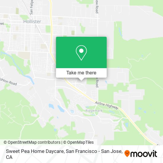 Sweet Pea Home Daycare map