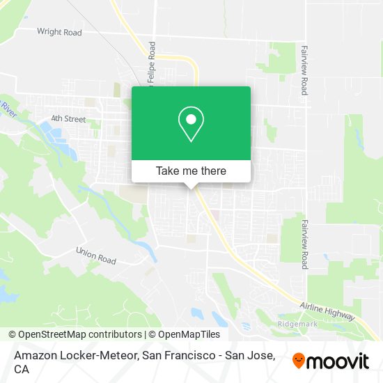 Mapa de Amazon Locker-Meteor