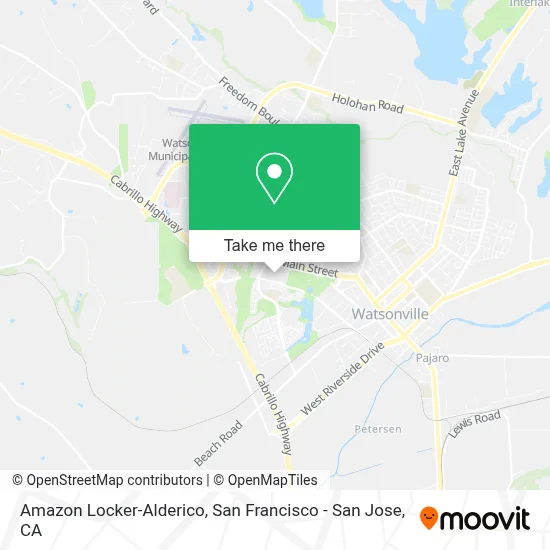 Amazon Locker-Alderico map