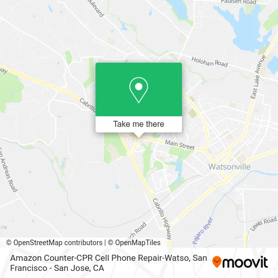 Amazon Counter-CPR Cell Phone Repair-Watso map