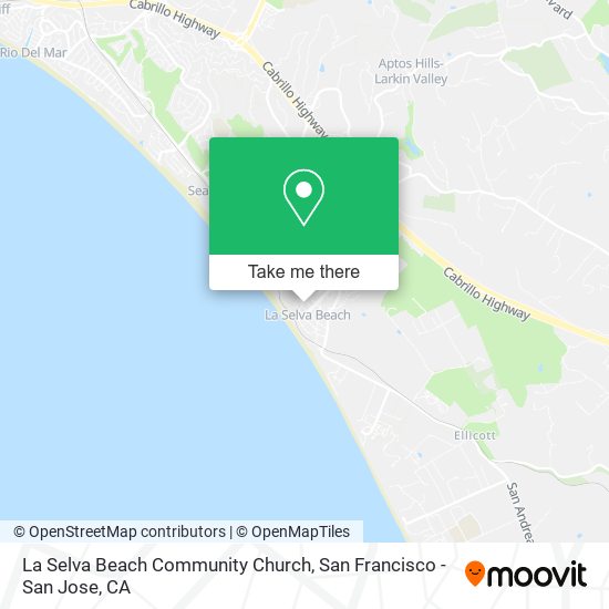 Mapa de La Selva Beach Community Church