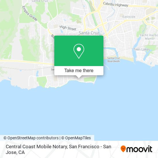 Central Coast Mobile Notary map