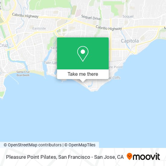Pleasure Point Pilates map