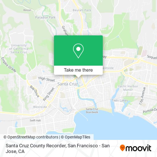 Santa Cruz County Recorder map