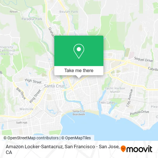 Amazon Locker-Santacruz map