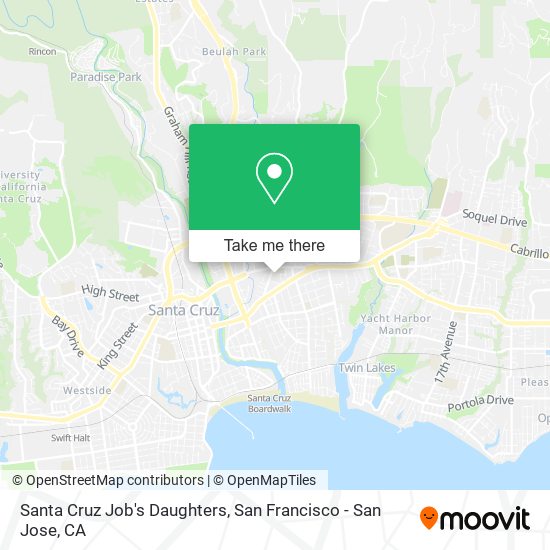 Mapa de Santa Cruz Job's Daughters