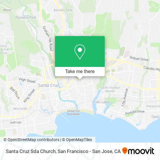 Santa Cruz Sda Church map