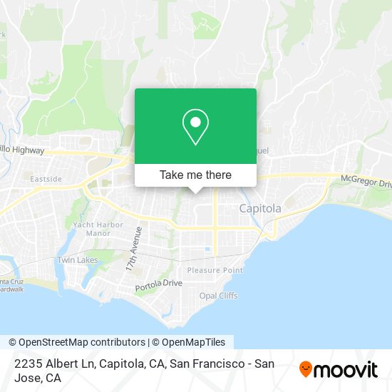 Mapa de 2235 Albert Ln, Capitola, CA
