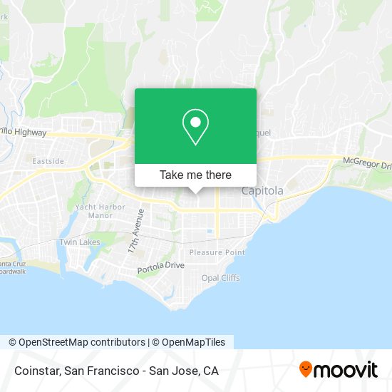 Mapa de Coinstar