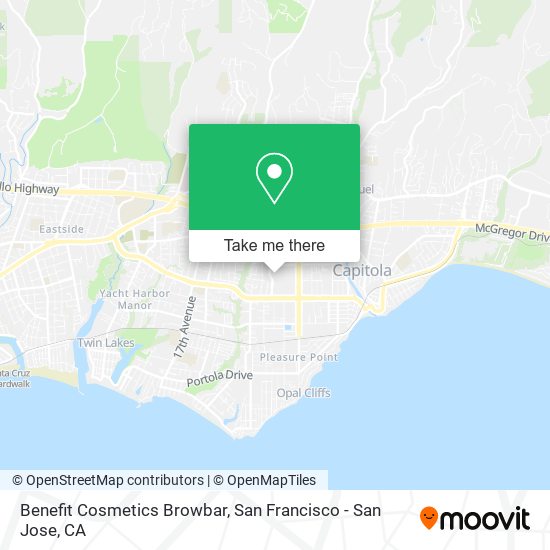 Mapa de Benefit Cosmetics Browbar