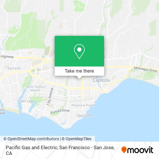 Mapa de Pacific Gas and Electric
