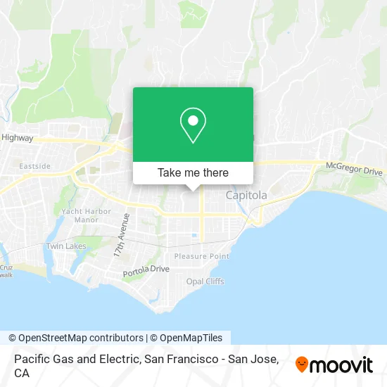 Pacific Gas and Electric map