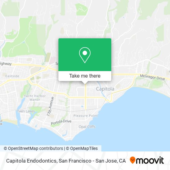Capitola Endodontics map