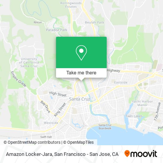 Amazon Locker-Jara map