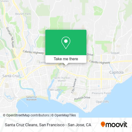 Santa Cruz Cleans map