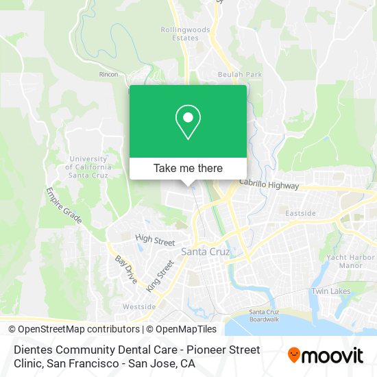 Mapa de Dientes Community Dental Care - Pioneer Street Clinic