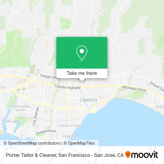 Porter Tailor & Cleaner map