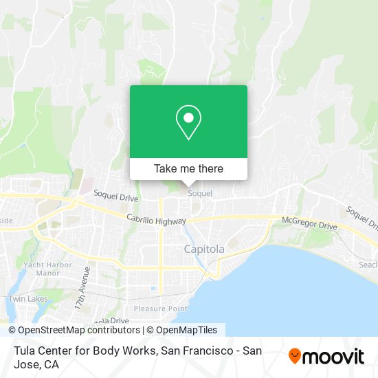 Tula Center for Body Works map