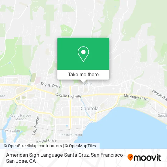 Mapa de American Sign Language Santa Cruz