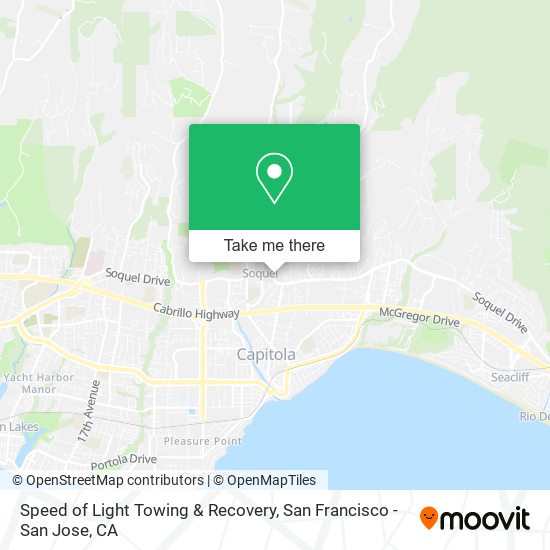 Speed of Light Towing & Recovery map