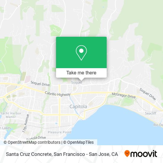 Santa Cruz Concrete map