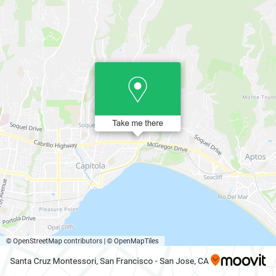 Mapa de Santa Cruz Montessori