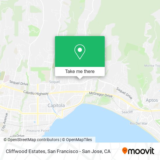 Cliffwood Estates map