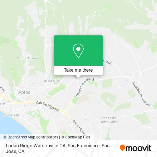 Mapa de Larkin Ridge Watsonville CA