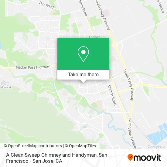 A Clean Sweep Chimney and Handyman map