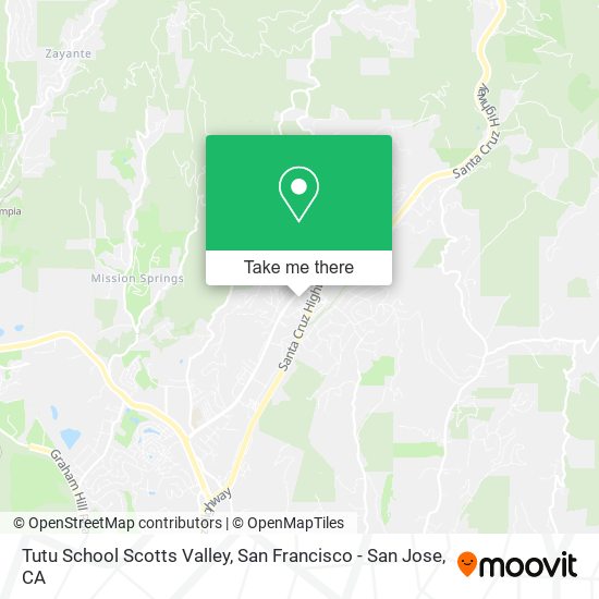Mapa de Tutu School Scotts Valley