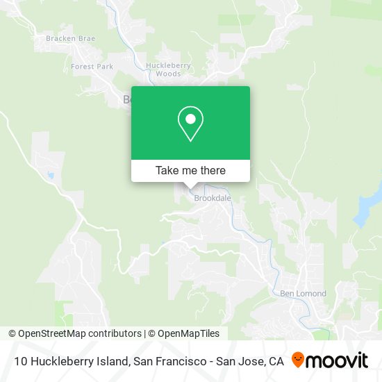 10 Huckleberry Island map