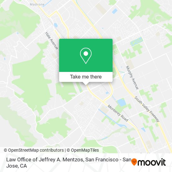 Mapa de Law Office of Jeffrey A. Mentzos