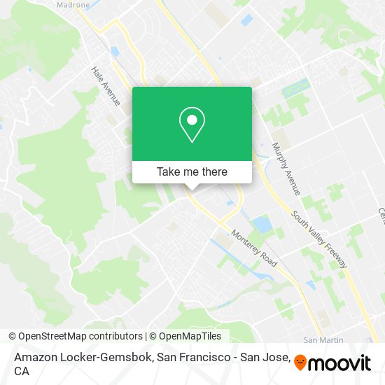 Amazon Locker-Gemsbok map